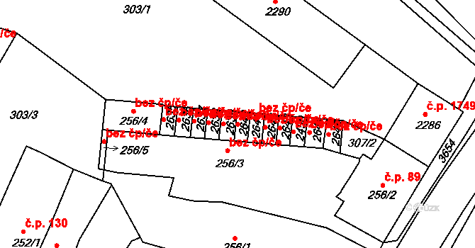 Rakovník 41222512 na parcele st. 2640 v KÚ Rakovník, Katastrální mapa