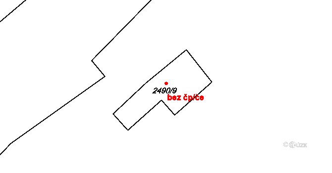 Praha 46870512 na parcele st. 2490/9 v KÚ Radotín, Katastrální mapa