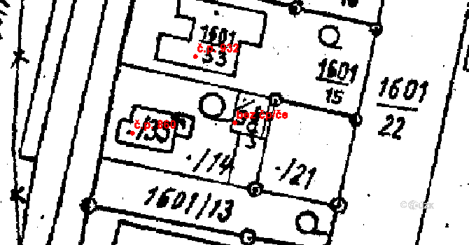 Kostelec na Hané 48588512 na parcele st. 1601/38 v KÚ Kostelec na Hané, Katastrální mapa
