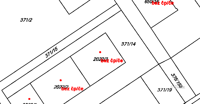 Mariánské Lázně 49178512 na parcele st. 2022/3 v KÚ Úšovice, Katastrální mapa