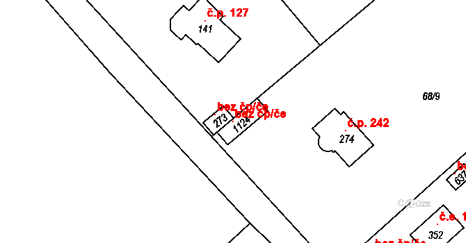 Senohraby 121044513 na parcele st. 1124 v KÚ Senohraby, Katastrální mapa