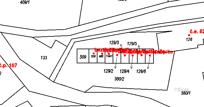 Olešnice v Orlických horách 44268513 na parcele st. 468 v KÚ Olešnice v Orlických horách, Katastrální mapa