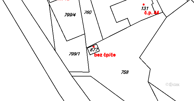 Nýdek 46328513 na parcele st. 877 v KÚ Nýdek, Katastrální mapa