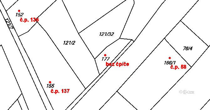 Keblice 47613513 na parcele st. 177 v KÚ Keblice, Katastrální mapa