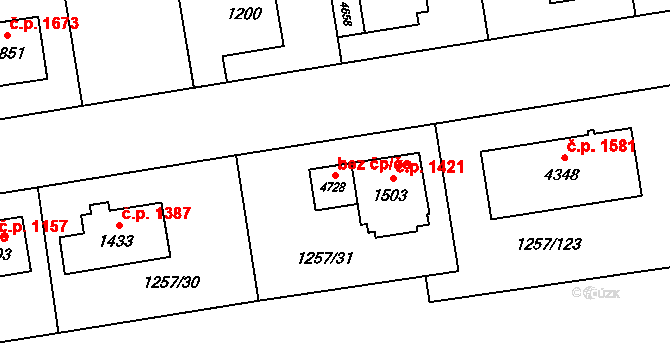 Šumperk 48504513 na parcele st. 4728 v KÚ Šumperk, Katastrální mapa