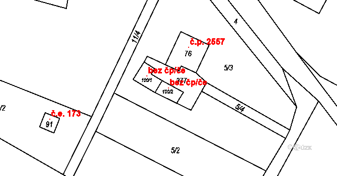 Dvůr Králové nad Labem 115354514 na parcele st. 100/2 v KÚ Sylvárov, Katastrální mapa