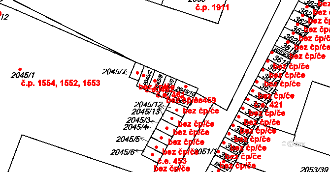 Rakovník 44433514 na parcele st. 2045/9 v KÚ Rakovník, Katastrální mapa