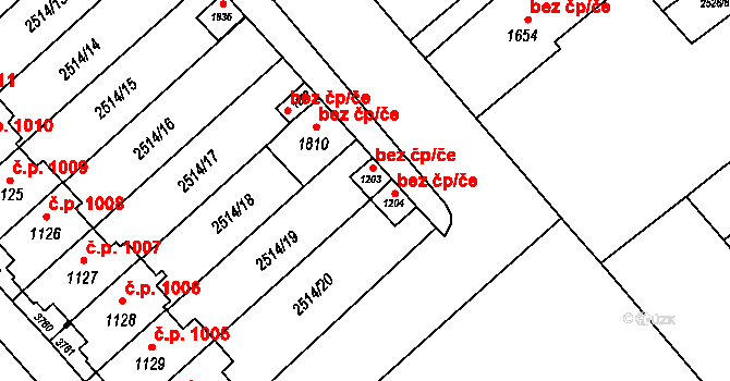 Jaroměřice nad Rokytnou 46082514 na parcele st. 1204 v KÚ Jaroměřice nad Rokytnou, Katastrální mapa