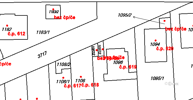 Praha 46771514 na parcele st. 1097/2 v KÚ Břevnov, Katastrální mapa