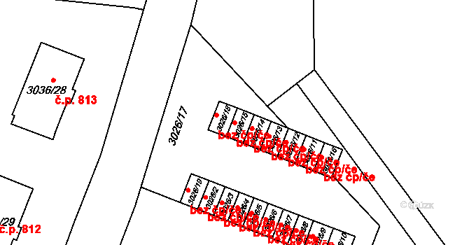 Orlová 38216515 na parcele st. 3026/15 v KÚ Poruba u Orlové, Katastrální mapa