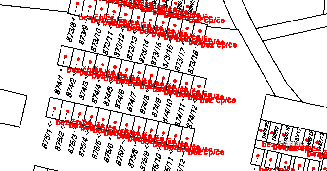 Nýřany 39628515 na parcele st. 874/9 v KÚ Nýřany, Katastrální mapa