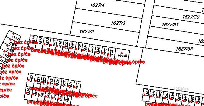 Mimoň 45894515 na parcele st. 1803 v KÚ Mimoň, Katastrální mapa