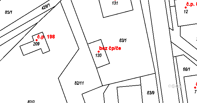 Brněnec 45998515 na parcele st. 130 v KÚ Moravská Chrastová, Katastrální mapa