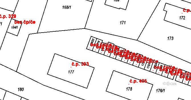 Kunštát 97868515 na parcele st. 176/19 v KÚ Kunštát na Moravě, Katastrální mapa