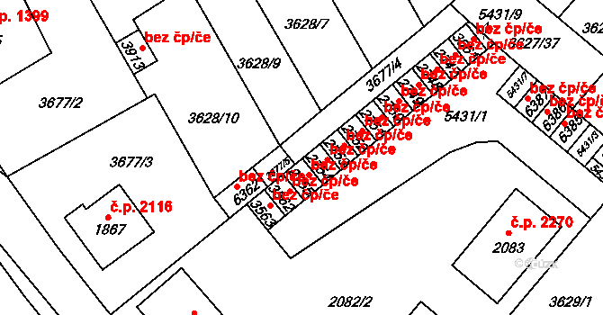 Břeclav 47071516 na parcele st. 2754 v KÚ Břeclav, Katastrální mapa