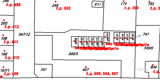 Kralupy nad Vltavou 83481516 na parcele st. 490/10 v KÚ Lobeč, Katastrální mapa