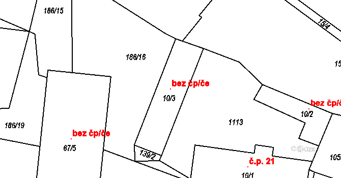 Slavošov 96945516 na parcele st. 10/3 v KÚ Hranice u Slavošova, Katastrální mapa