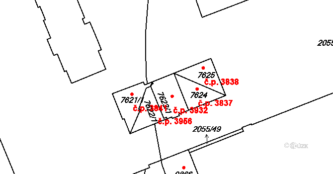 Hodonín 3839, Katastrální mapa