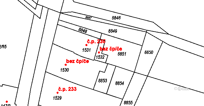 Olbramovice 44597517 na parcele st. 8851 v KÚ Olbramovice u Moravského Krumlova, Katastrální mapa