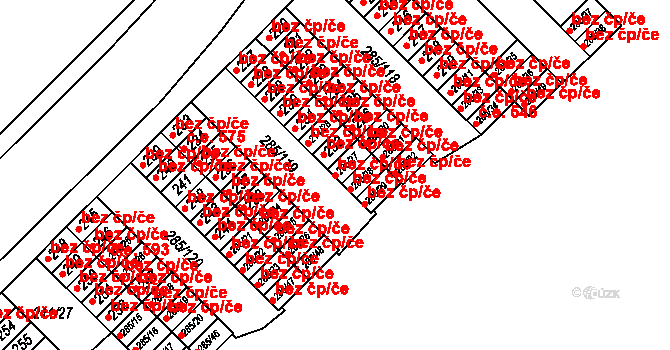 Brno 45500517 na parcele st. 285/27 v KÚ Žabovřesky, Katastrální mapa