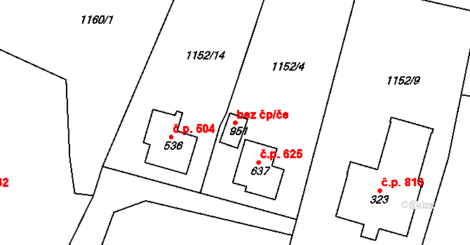 Bublava 49863517 na parcele st. 951 v KÚ Bublava, Katastrální mapa