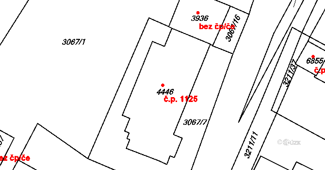 Havlíčkův Brod 1125 na parcele st. 4446 v KÚ Havlíčkův Brod, Katastrální mapa