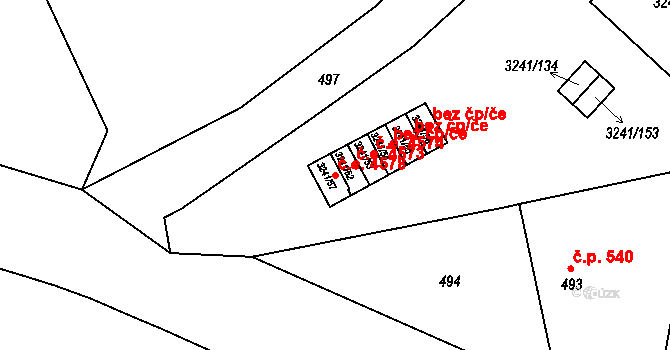 Střekov 4578, Ústí nad Labem na parcele st. 3241/57 v KÚ Střekov, Katastrální mapa