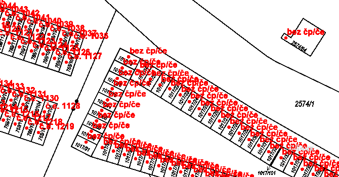 Bohumín 38224518 na parcele st. 1017/22 v KÚ Nový Bohumín, Katastrální mapa