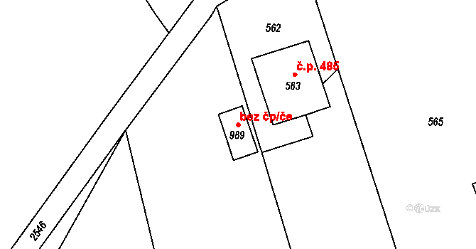 Česká Kamenice 41313518 na parcele st. 989 v KÚ Česká Kamenice, Katastrální mapa