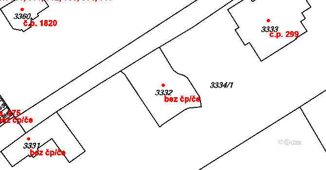 Brno 48002518 na parcele st. 3332 v KÚ Černá Pole, Katastrální mapa