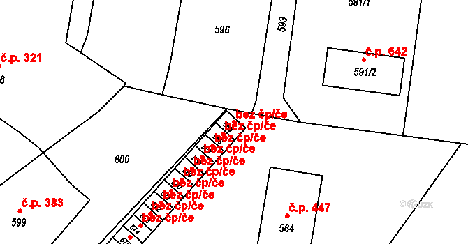 Vrbno pod Pradědem 46344519 na parcele st. 565 v KÚ Vrbno pod Pradědem, Katastrální mapa