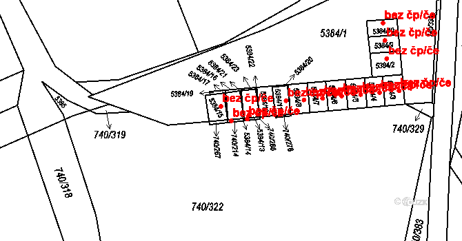 Petřvald 47953519 na parcele st. 5384/14 v KÚ Petřvald u Karviné, Katastrální mapa