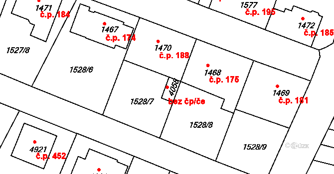 Trutnov 41879520 na parcele st. 4058 v KÚ Trutnov, Katastrální mapa