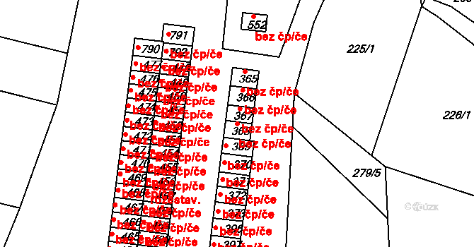 Vyšší Brod 44153520 na parcele st. 368 v KÚ Vyšší Brod, Katastrální mapa