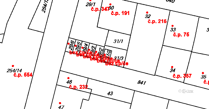 Plzeň 46485520 na parcele st. 31/2 v KÚ Doudlevce, Katastrální mapa