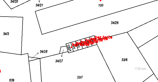 Lipovice 47822520 na parcele st. 120/3 v KÚ Lipovice, Katastrální mapa