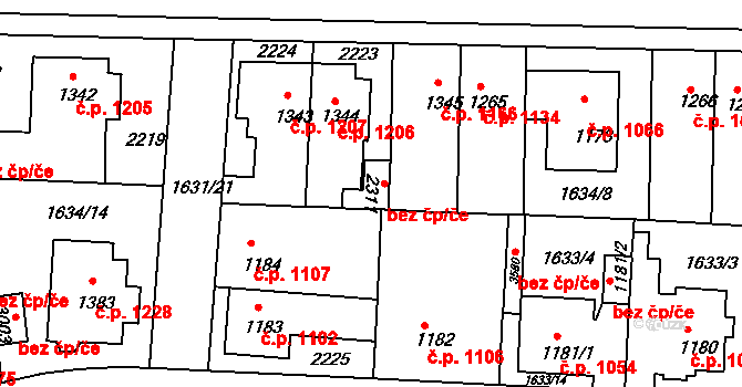 Slaný 48250520 na parcele st. 2311 v KÚ Slaný, Katastrální mapa