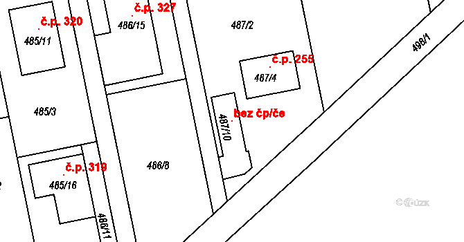 Nový Šaldorf-Sedlešovice 101442521 na parcele st. 487/10 v KÚ Nový Šaldorf, Katastrální mapa