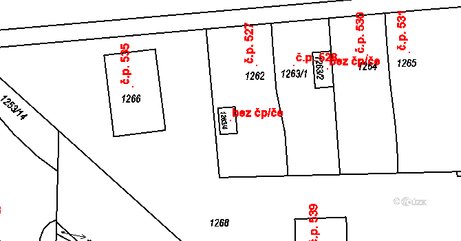 Chropyně 106352521 na parcele st. 1263/4 v KÚ Chropyně, Katastrální mapa