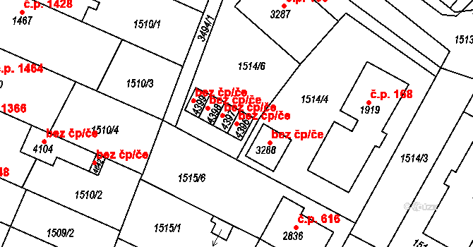 Česká Třebová 39383521 na parcele st. 4396 v KÚ Česká Třebová, Katastrální mapa