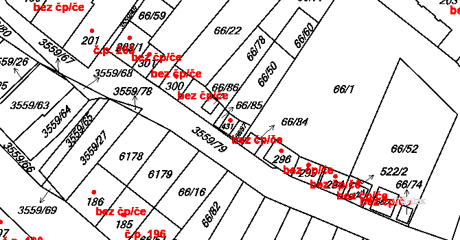 Hrabětice 41572521 na parcele st. 431 v KÚ Hrabětice, Katastrální mapa