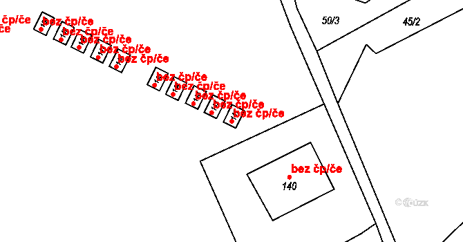 Červená Voda 47975521 na parcele st. 141 v KÚ Horní Orlice, Katastrální mapa