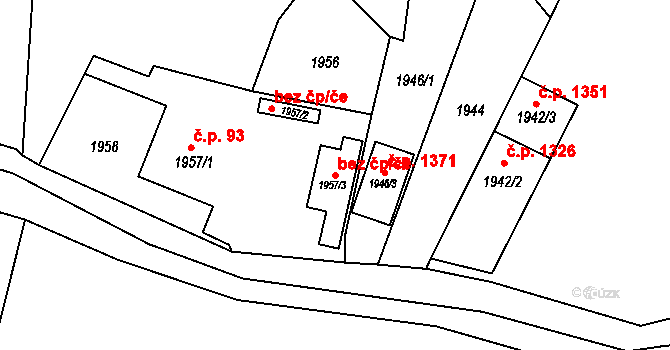 Rýmařov 49181521 na parcele st. 1957/3 v KÚ Rýmařov, Katastrální mapa