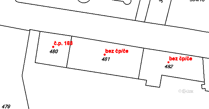 Krnov 49265521 na parcele st. 481 v KÚ Opavské Předměstí, Katastrální mapa