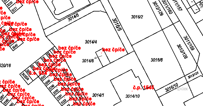 Kopřivnice 118988522 na parcele st. 3014/8 v KÚ Kopřivnice, Katastrální mapa