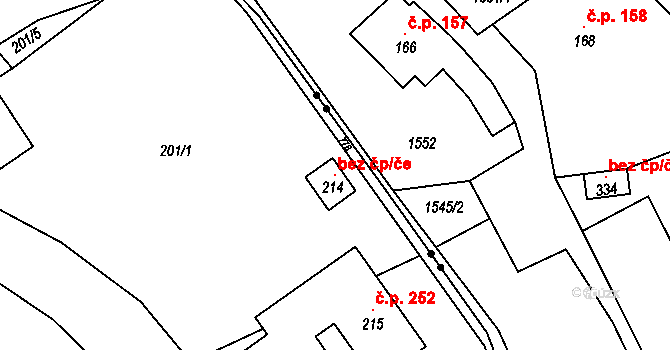Široká Niva 119387522 na parcele st. 214 v KÚ Markvartice u Široké Nivy, Katastrální mapa