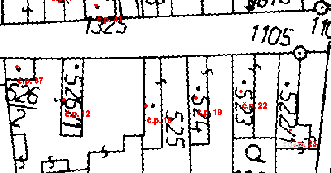 Byšičky 18, Lysá nad Labem na parcele st. 525 v KÚ Lysá nad Labem, Katastrální mapa