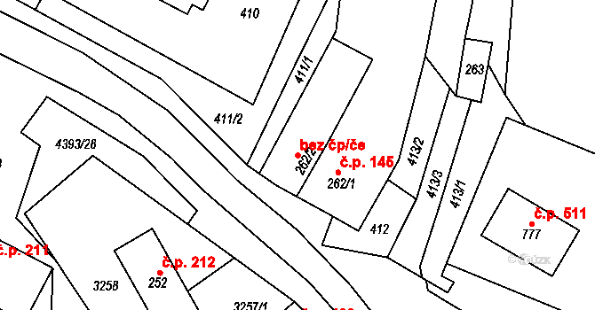 Heřmanovice 39527522 na parcele st. 262/2 v KÚ Heřmanovice, Katastrální mapa