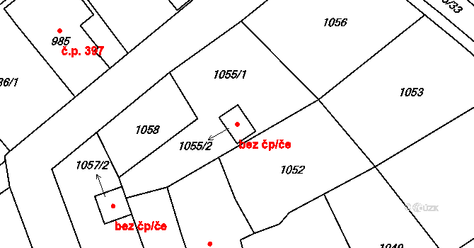 Krnov 45660522 na parcele st. 1055/2 v KÚ Opavské Předměstí, Katastrální mapa