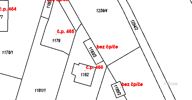 Batelov 106018523 na parcele st. 1183/2 v KÚ Batelov, Katastrální mapa